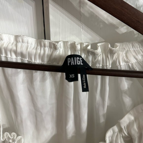 Paige Cream Colored Silk Blouse XS - Picture 3 of 4